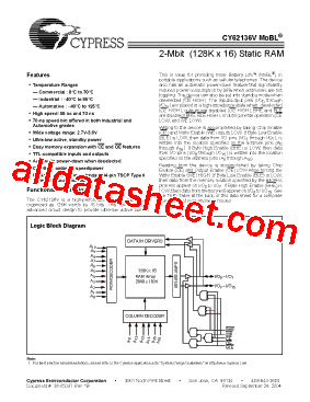 CY62136VLL-70ZSE型号图片