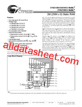 CY62138CVLL-70BAI型号图片