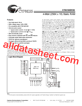 CY62146DV30LL型号图片