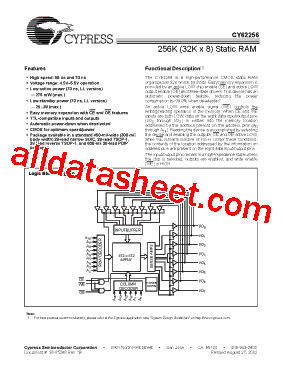 CY62256L-55ZRC型号图片