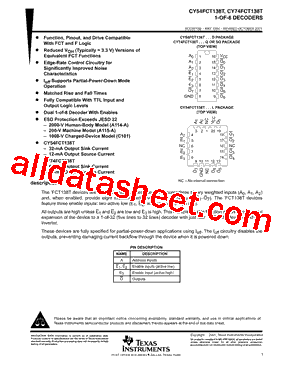 CY74FCT138CTQCT型号图片