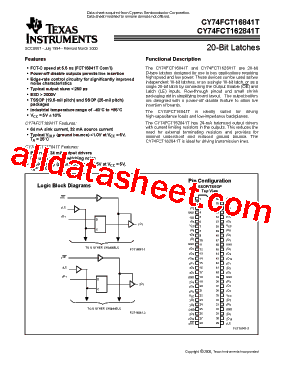 CY74FCT162841TTSSOP型号图片