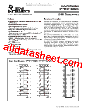CY74FCT163245SSOP型号图片