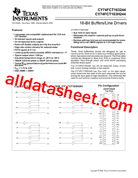 CY74FCT163H244型号图片