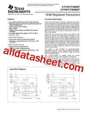CY74FCT16652CTPVCT型号图片