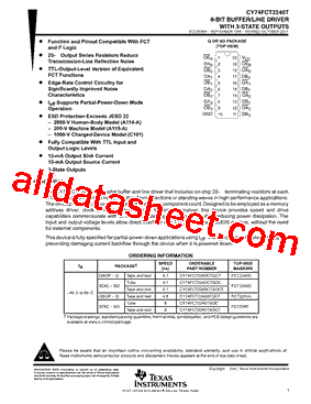 CY74FCT2244CTSOCT型号图片