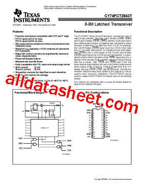 CY74FCT2543ATSOCT型号图片