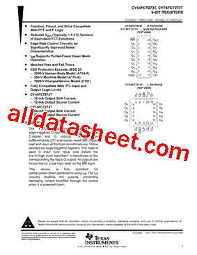 CY74FCT273TSOC型号图片