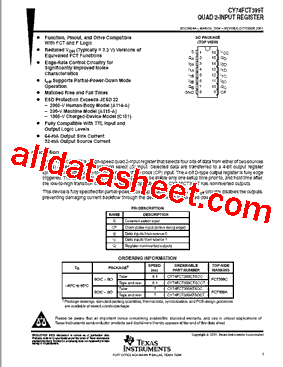 CY74FCT399ATSOCTE4型号图片