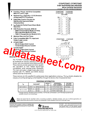 CY74FCT540CTQCTE4型号图片