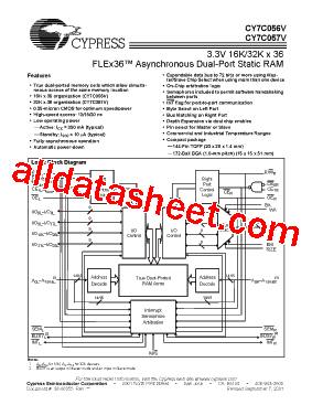 CY7C057V-20AC型号图片