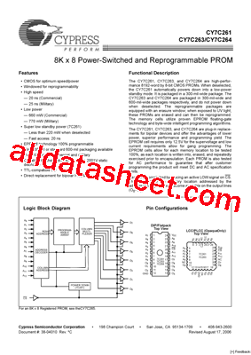 CY7C261-35PC型号图片