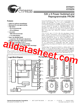 CY7C274-45WMB型号图片