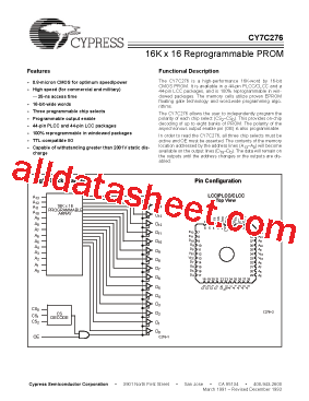 CY7C276-35HC型号图片