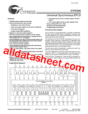 CY7C335-83HC型号图片