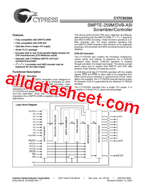 CY7C9235A型号图片