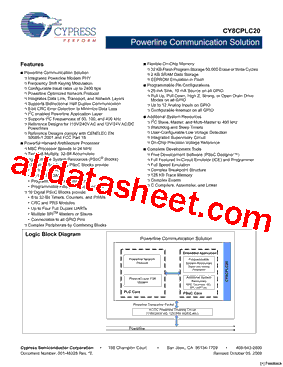 CY8CPLC20-OCD型号图片