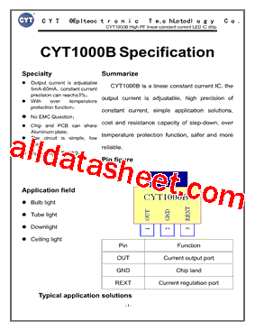 CYT1000B型号图片
