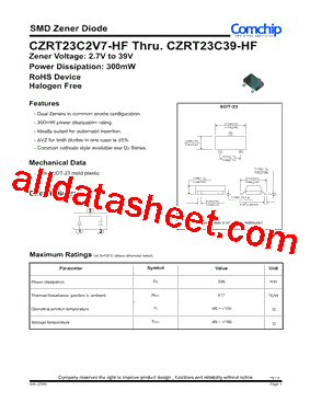 CZRT23C13-HF型号图片