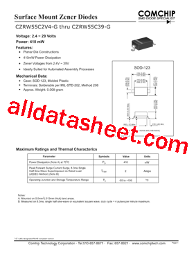 CZRW55C6V2-G型号图片