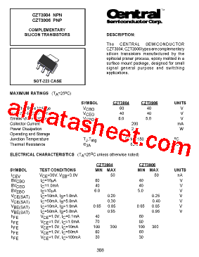 CZT3904NPN型号图片