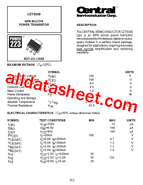 CZT5338型号图片