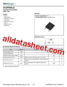 D10FR60LA型号图片