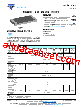 D12/CRCW0805E3型号图片