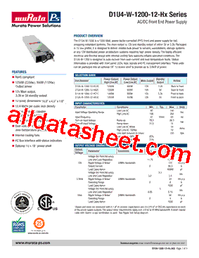 D1U4-W-1200-12-HA2C型号图片