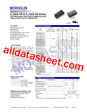 D240505NS-1W型号图片