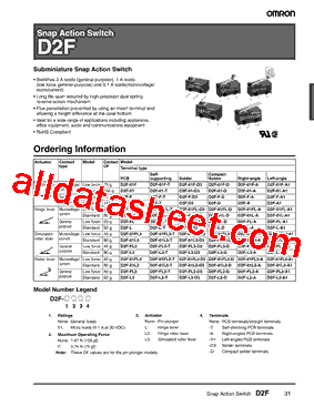 D2F-01FL3-A1型号图片