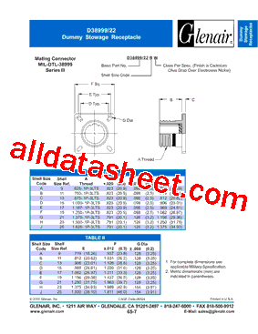 D38999-22CW型号图片