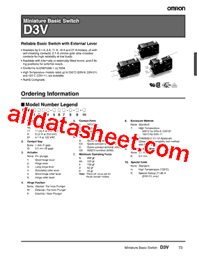 D3V-01-3C23-T型号图片