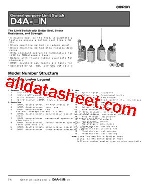 D4A-0E00N型号图片