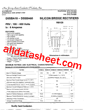 D5SBA20型号图片