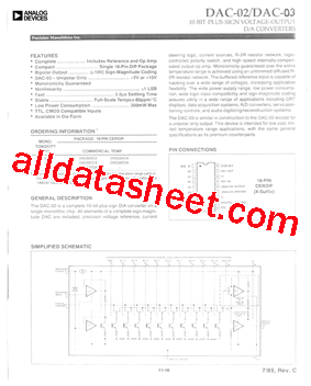 DAC-08GRTBCG型号图片