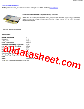 DAC-HP16BME-C型号图片