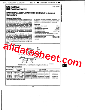 DAC0801LCJ型号图片