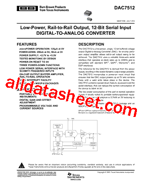 DAC7512E/250G4型号图片