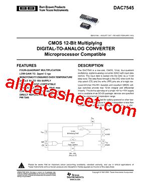 DAC7545KU型号图片