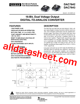 DAC7642VFR型号图片