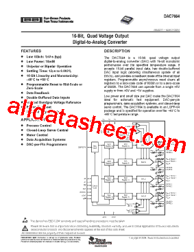 DAC7664YCR型号图片