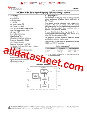 DAC8811ICDGKRG4型号图片