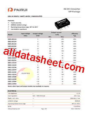 DAE1-0511H型号图片