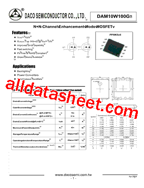 DAM10W100G型号图片