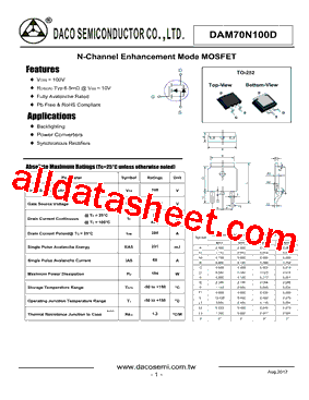 DAM70N100D型号图片