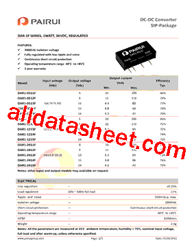 DAR1-1212F型号图片