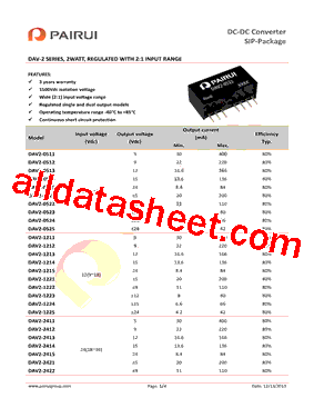 DAV2-0523型号图片