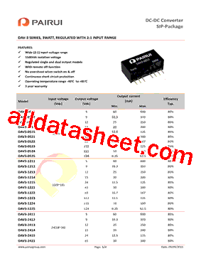 DAV3-0511型号图片