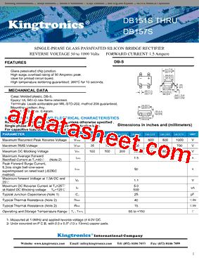 DB151S-DB157S型号图片